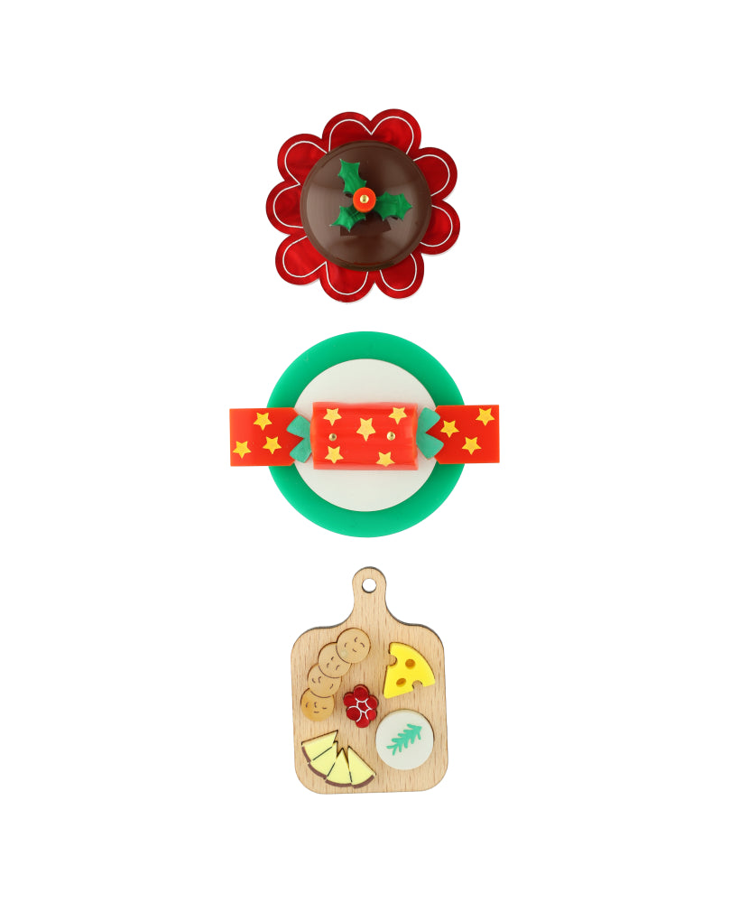 Holly Jolly Munchfest Brooch set