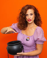 Hopping Witches Brew -Interactive- Brooch