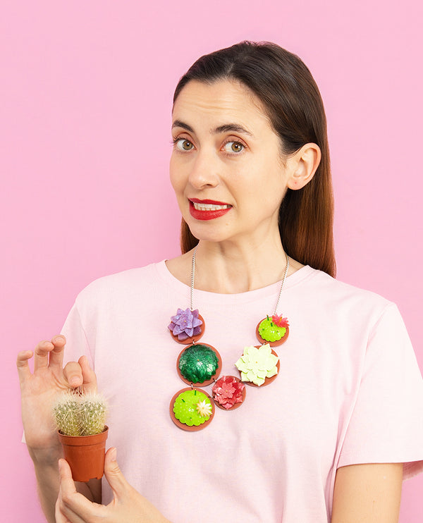 Hues of Succulenta Necklace