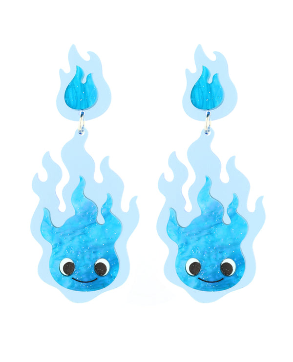 Ignis Fatuus Flame Earrings