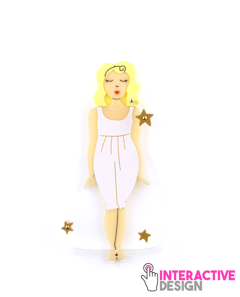 Interchangeable Princess dresses brooch - Interactive -