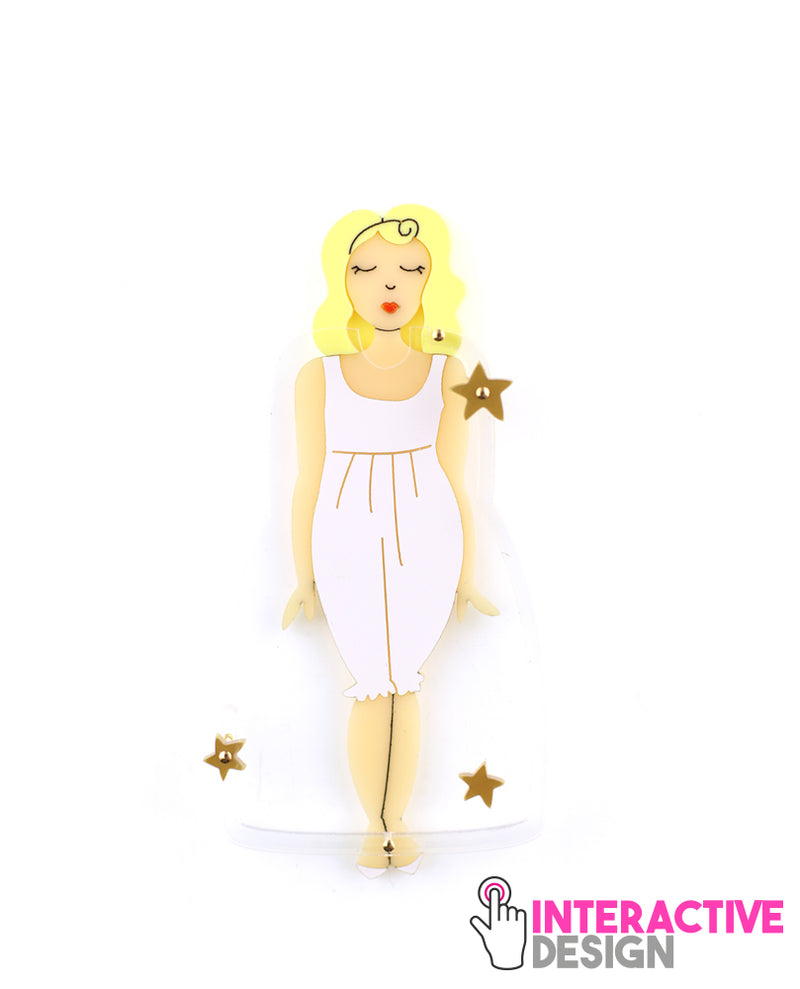 Interchangeable Princess dresses brooch - Interactive -