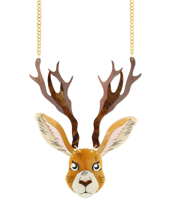 Jackalope from the Woodlands Necklace