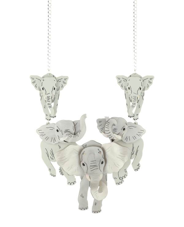 Join the Herd of Elephants Necklace