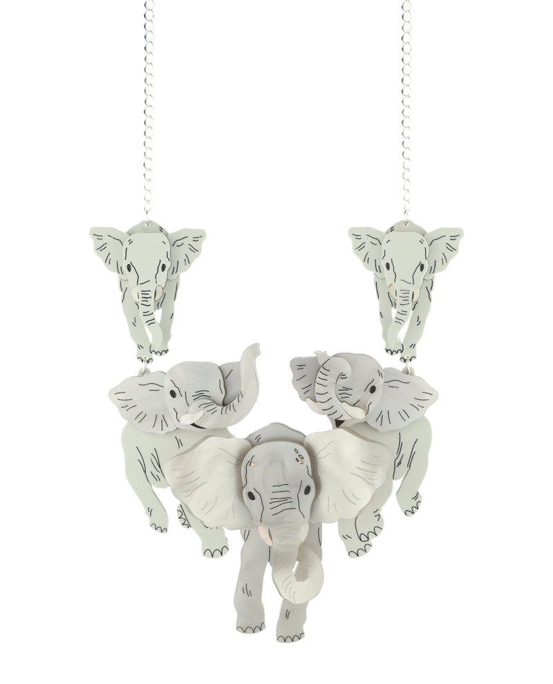 Join the Herd of Elephants Necklace