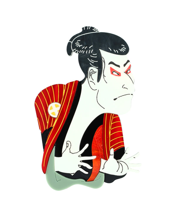 Kabuki Character Brooch