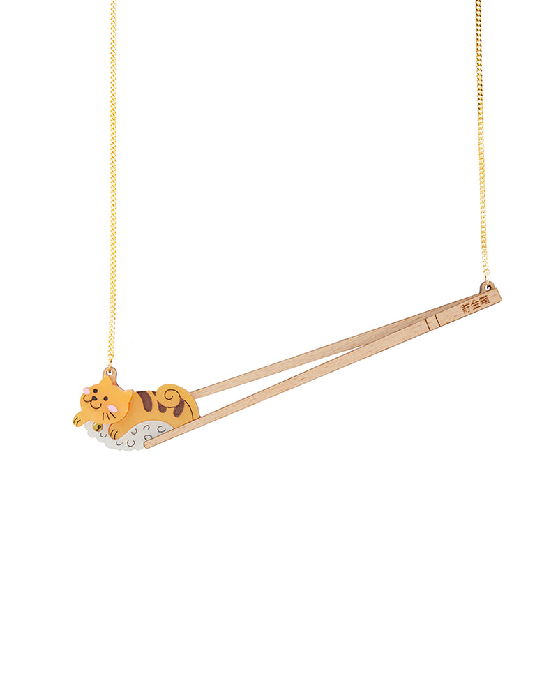 Konnichiwa, Sushi Cat! Necklace
