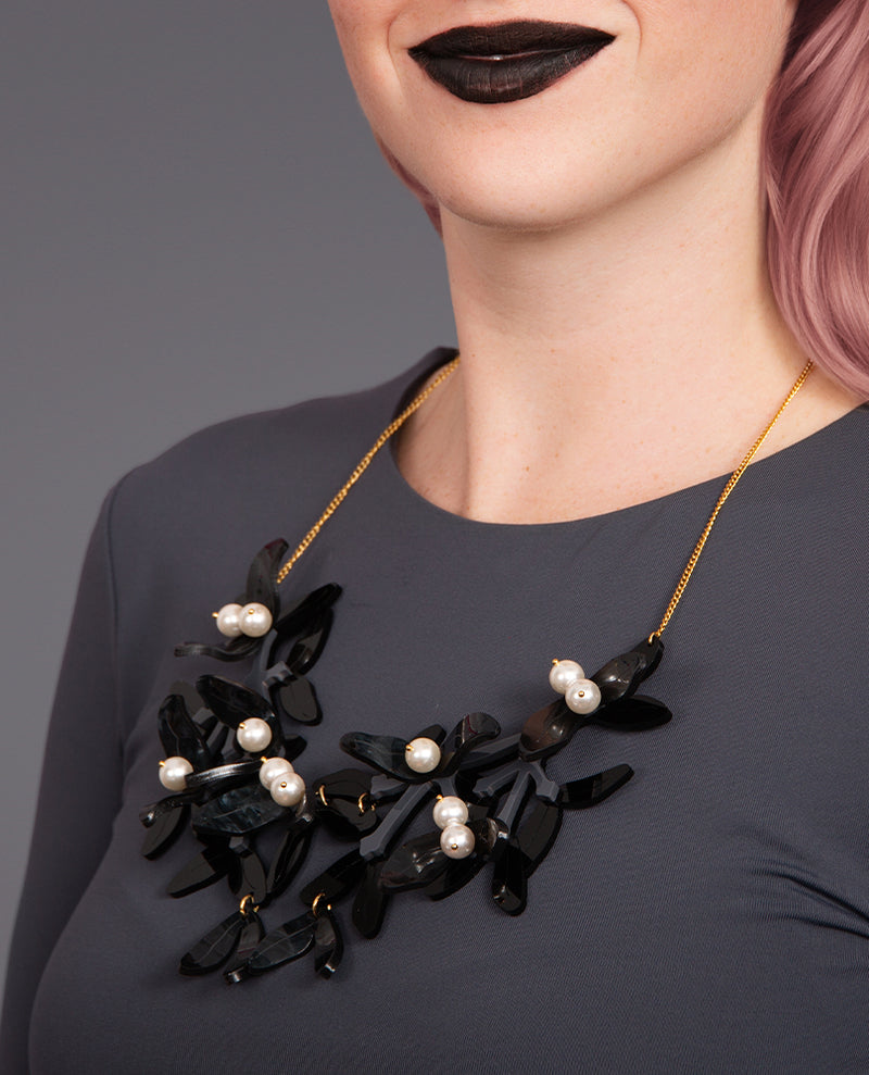 Last Christmas Mistletoe Necklace