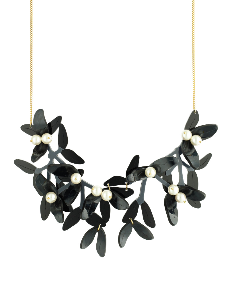 Last Christmas Mistletoe Necklace