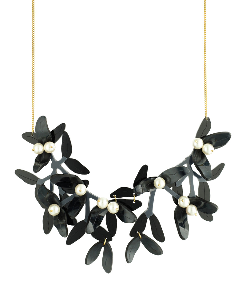 Last Christmas Mistletoe Necklace