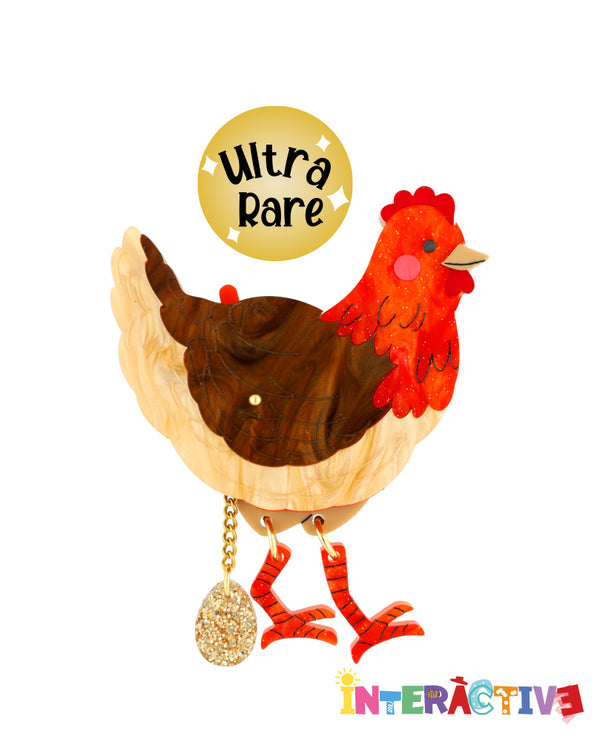 Laying an Egg Brooch -Interactive- -Chance of 1/1 Ultrarare-