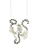 Lemurs Hanging Out Necklace