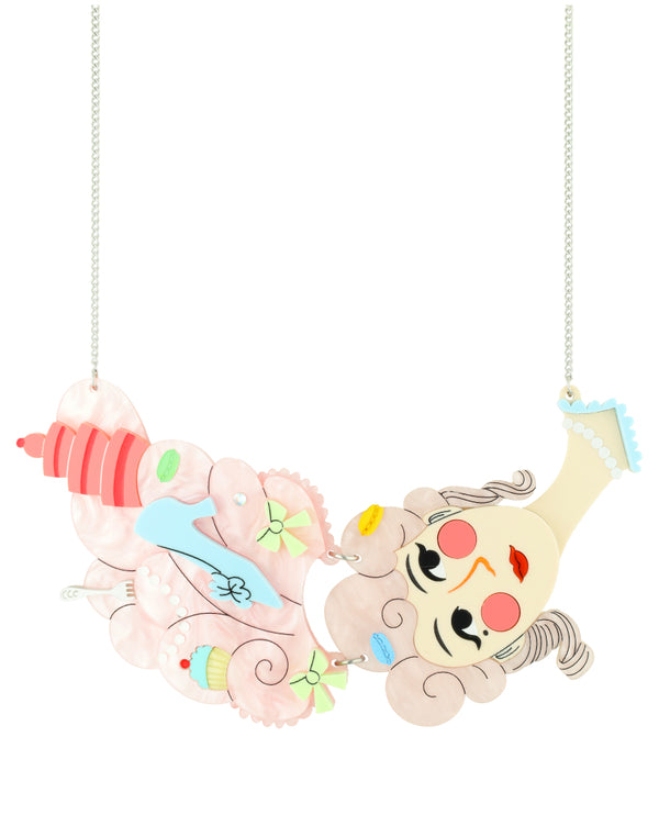 Let Them Eat Cake Necklace