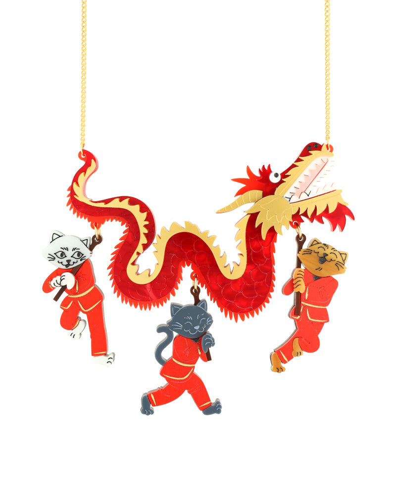 Let’s dance at the Wu Long parade! necklace