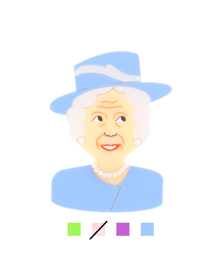 Classic Colourful Queen brooch