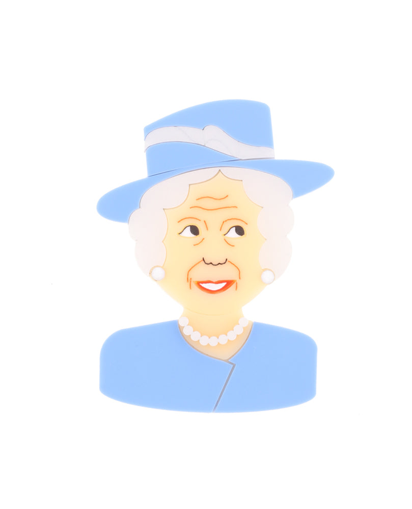 Classic Colourful Queen brooch