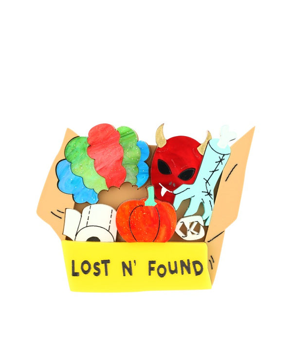 Lost and Found at the Halloween Party Brooch