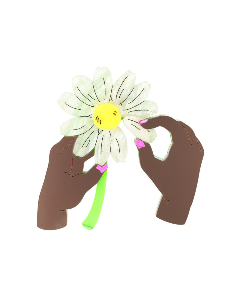 Loves Me…Loves Me Not Brooch