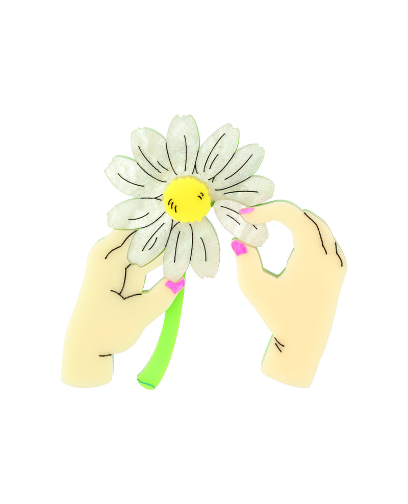 Loves Me…Loves Me Not Brooch