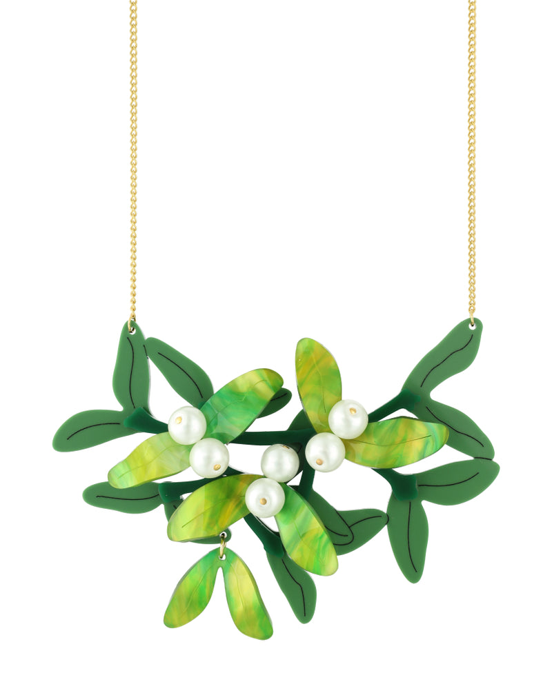 Love under the mistletoe necklace