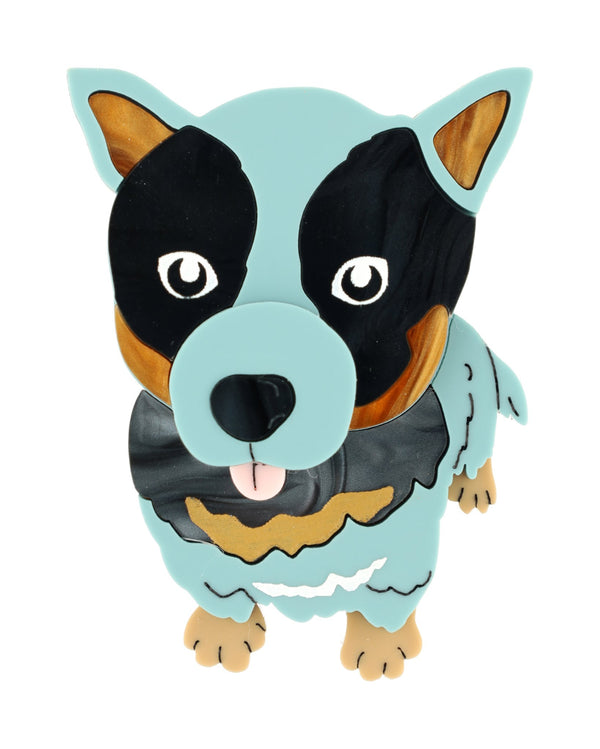 Loyal Blue Heeler Brooch