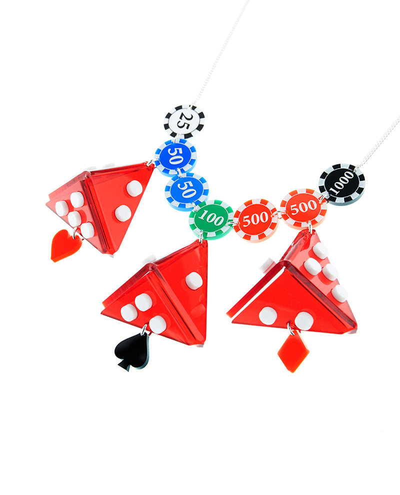 Lucky Dice Statement Necklace