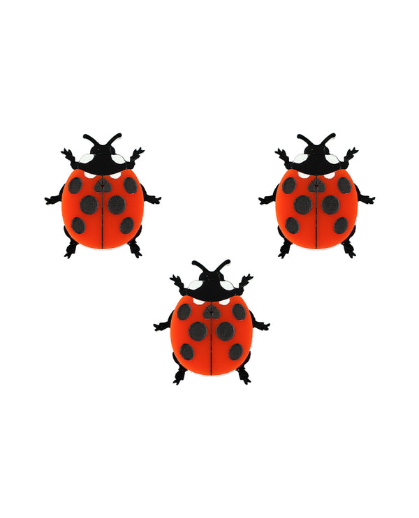 Lucky Ladybird Trio Pin Set