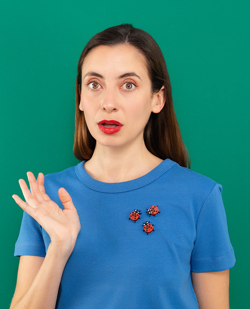 Lucky Ladybird Trio Pin Set