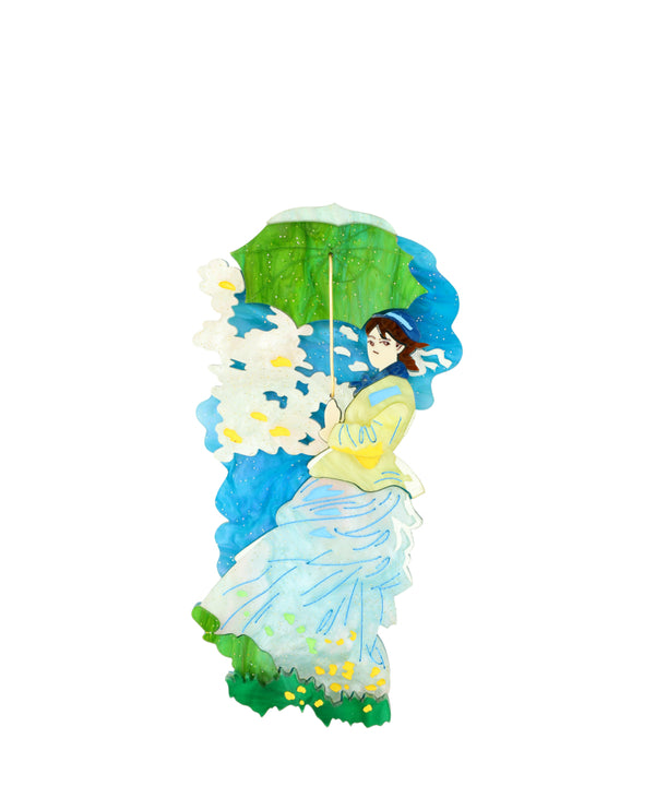 Madame Monet with a Parasol Brooch