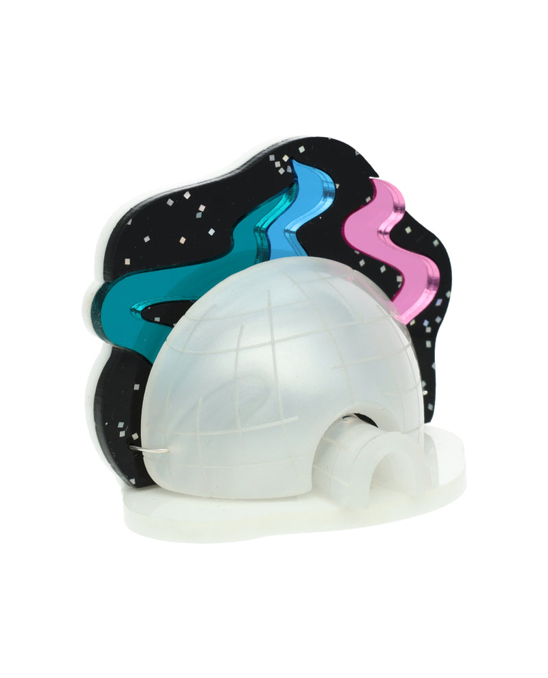 Magical Northern Lights From Igloo Brooch