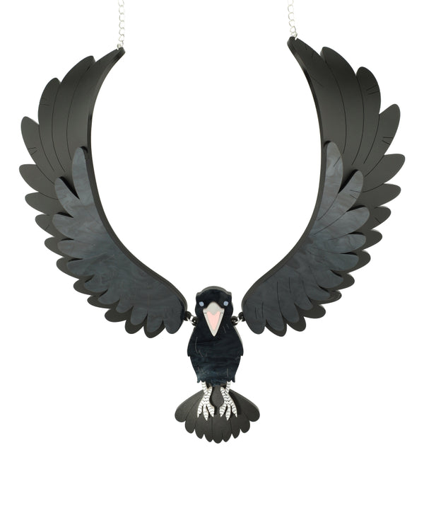 Majestic Crow Necklace