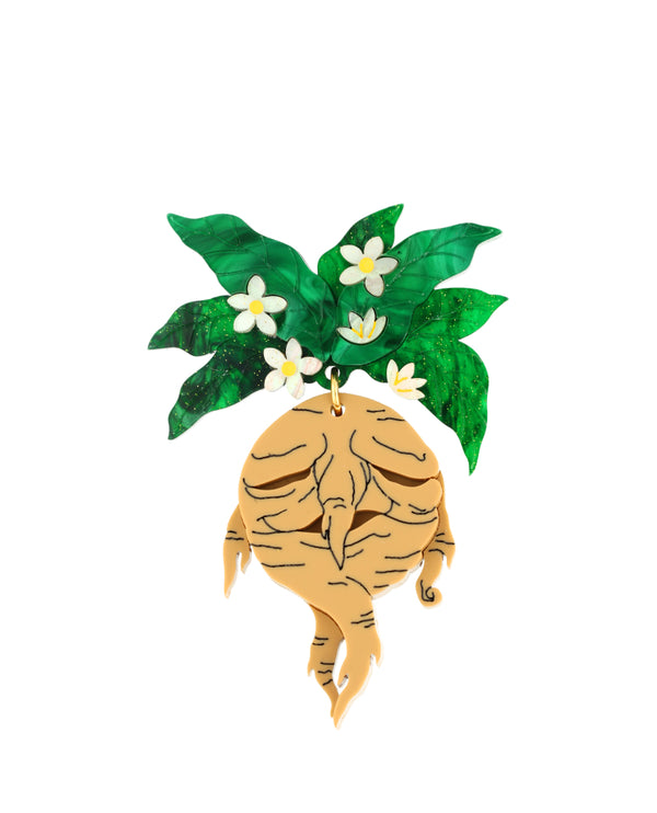 Mandrake Root Brooch