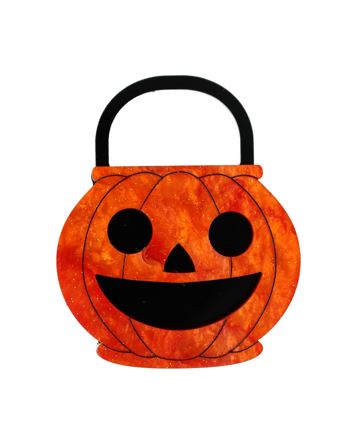 Many Faced Jack-O-Lantern Interactive Brooch