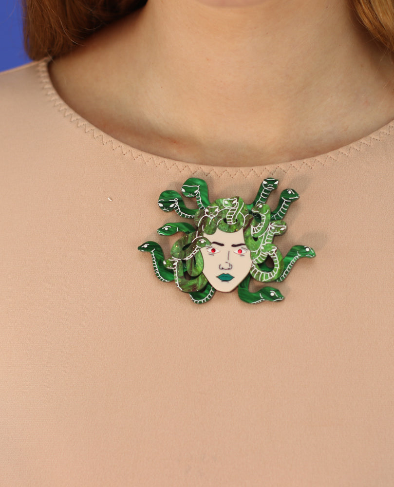 Medusa brooch