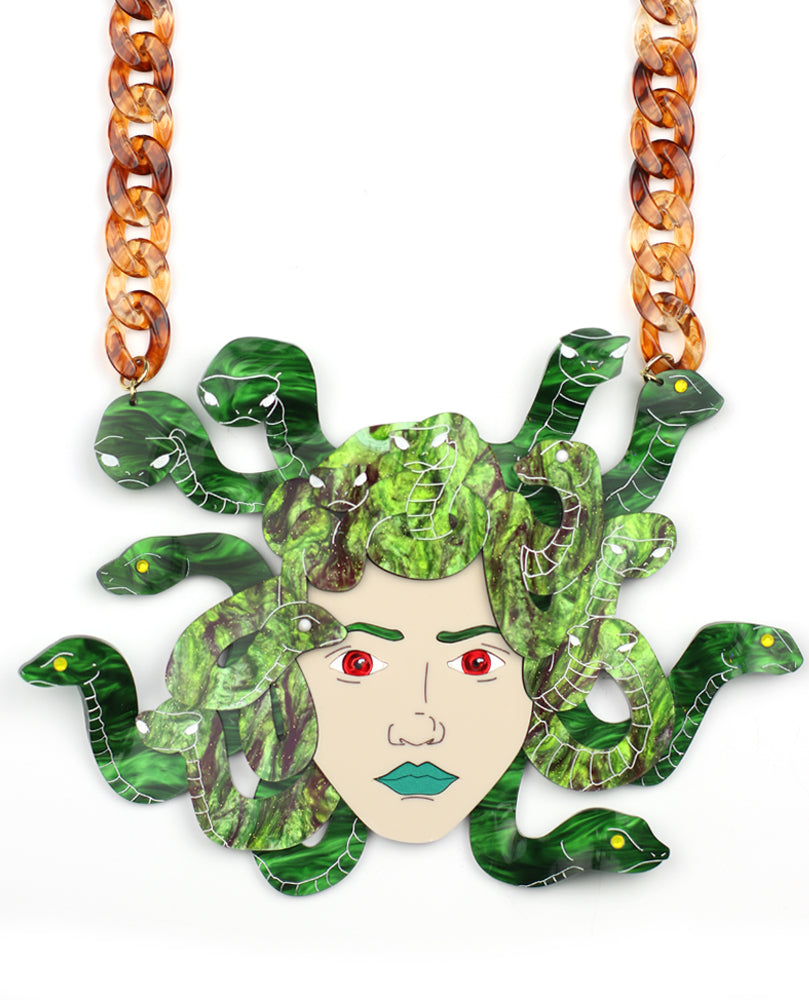 Medusa statement necklace