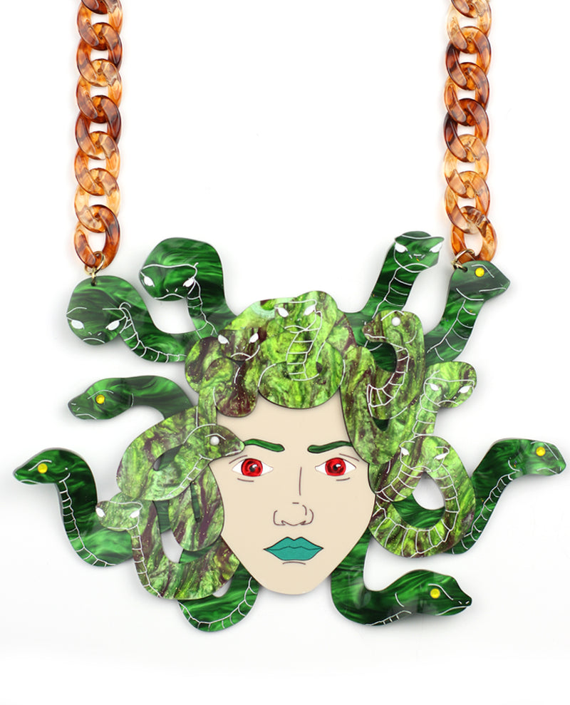 Medusa statement necklace