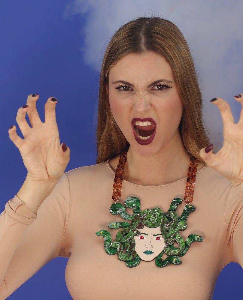 Medusa statement necklace