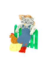 Merlin Cat of the Ranch Brooch