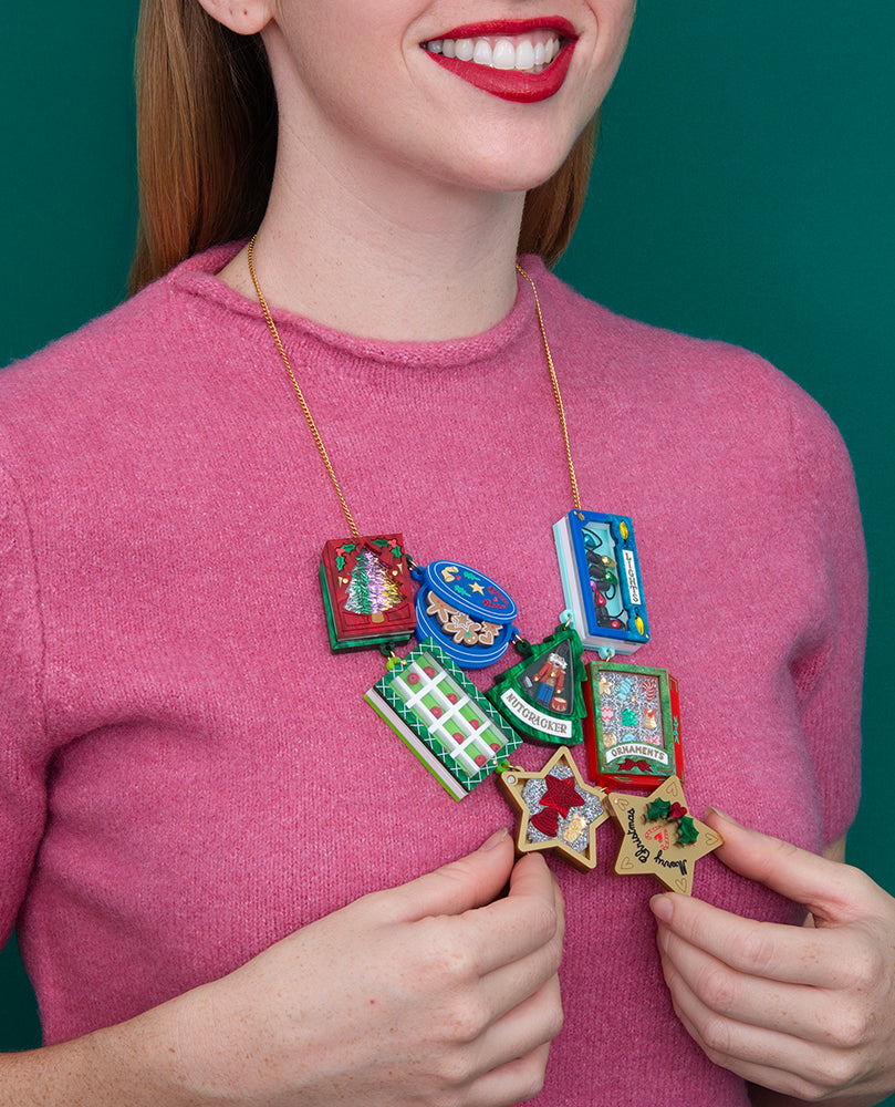 Merry in a Box, Holiday Rocks! Necklace - interactive -