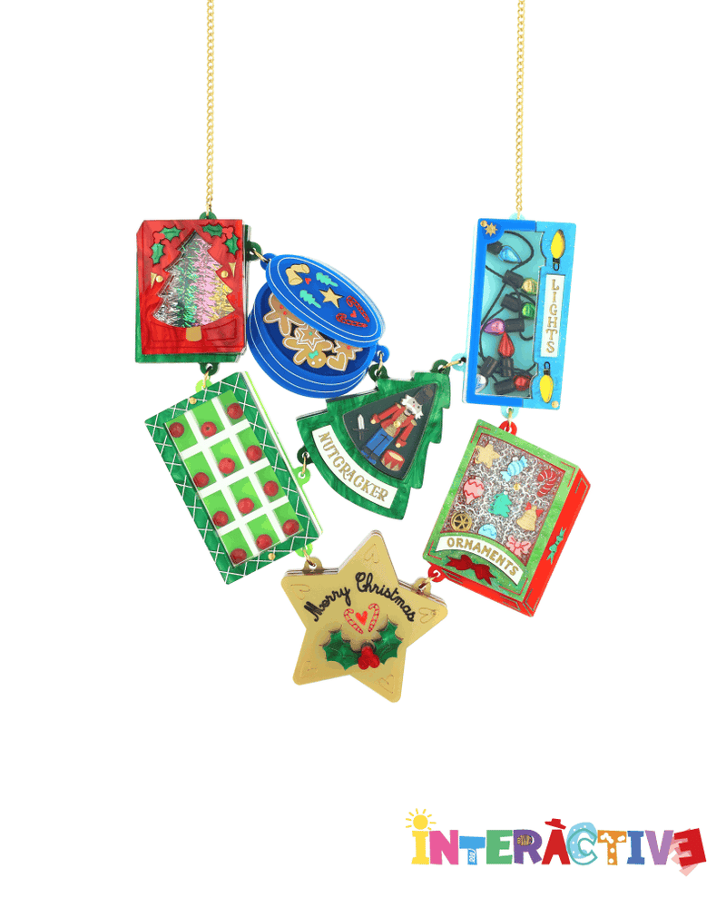 Merry in a Box, Holiday Rocks! Necklace - interactive -
