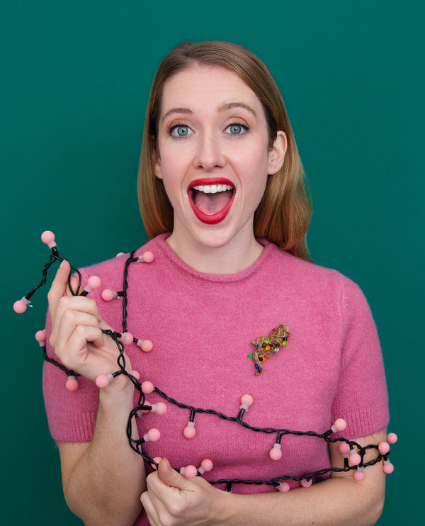 Messy Whiskers Brooch