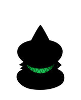 Mischievous Cat Witch Brooch -Glow in the dark -