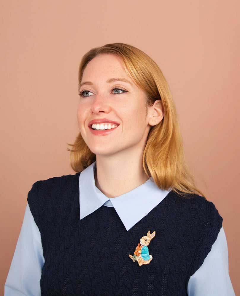Mischievious Peter Rabbit Brooch