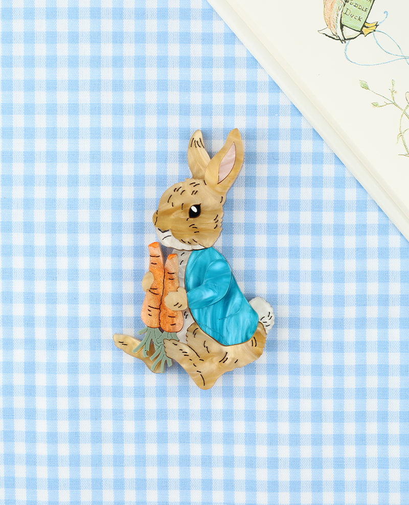 Mischievious Peter Rabbit Brooch
