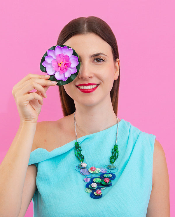 Monet’s Water Lilies in the Garden Necklace