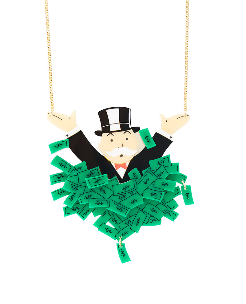 Monopoly Money Talks Necklace
