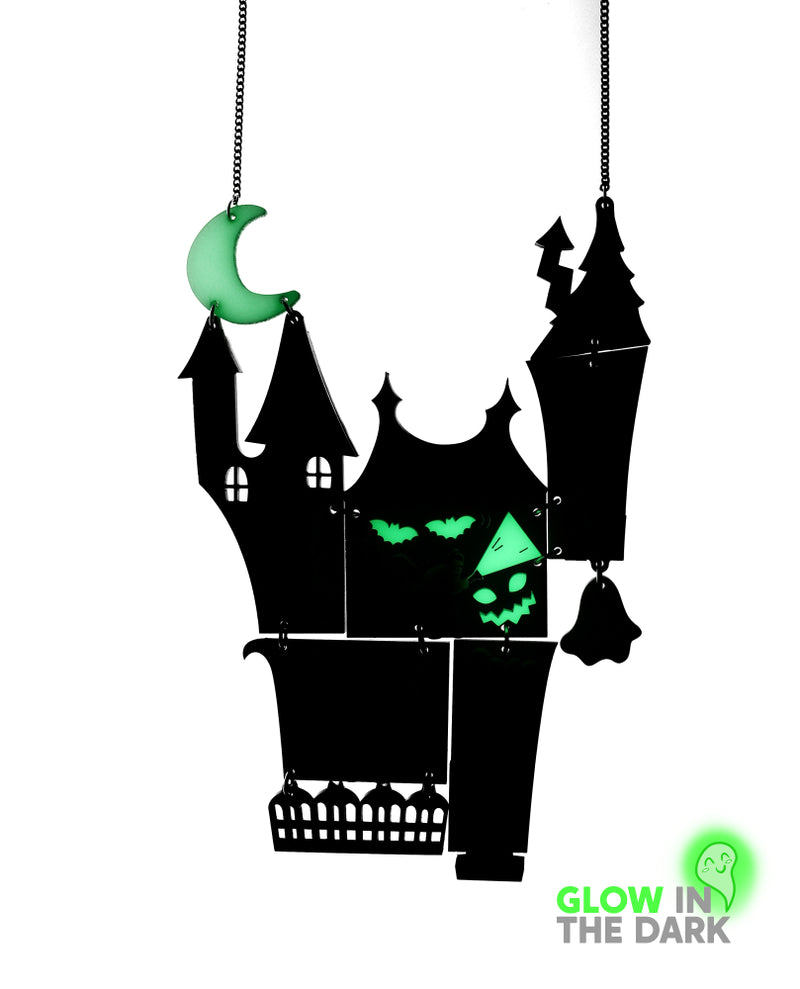 Monster Fun House! Necklace -Glow In The Dark-