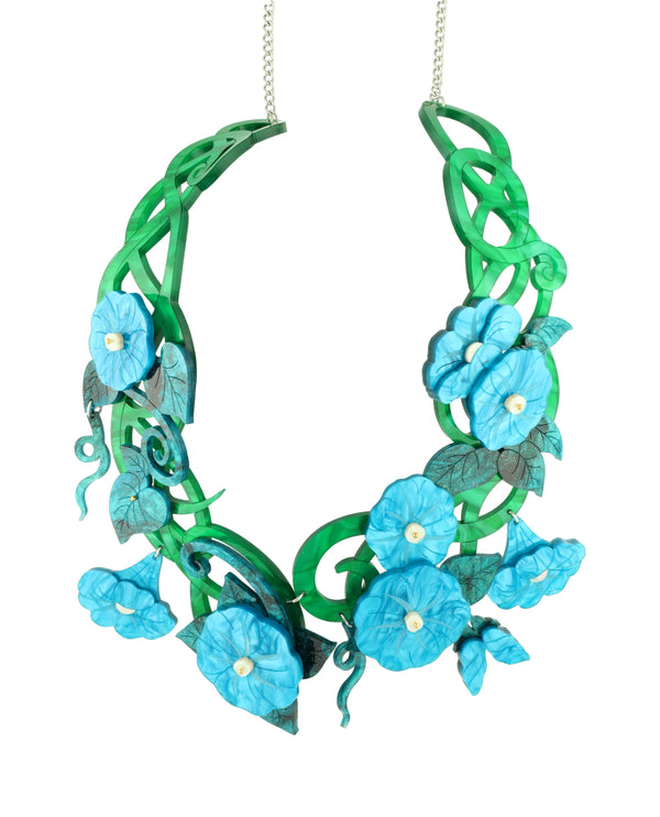 Morning Glory Climbing Statement Necklace