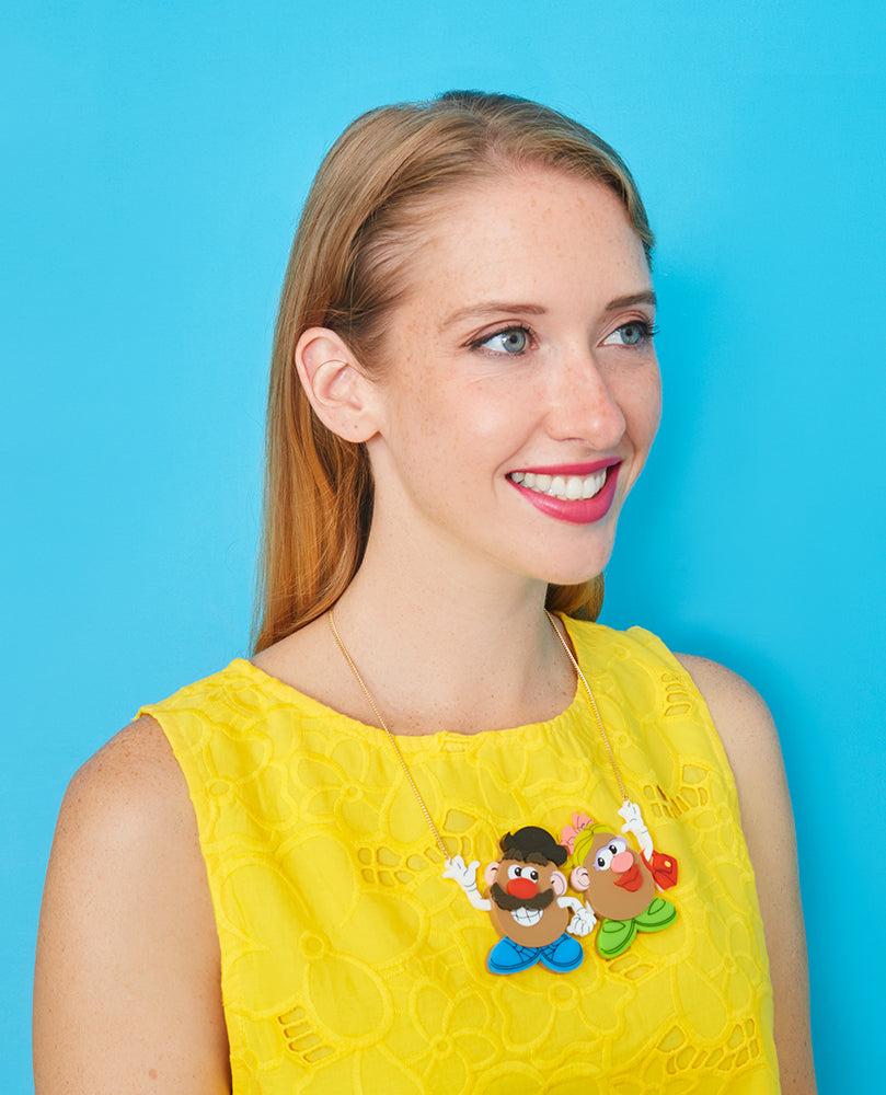 Mr. and Mrs. Potato Head Necklace