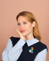 Mummy Rabbit Love Brooch